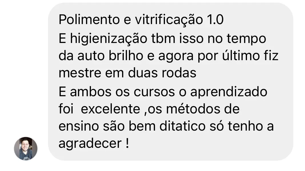 Depoimento de aluno