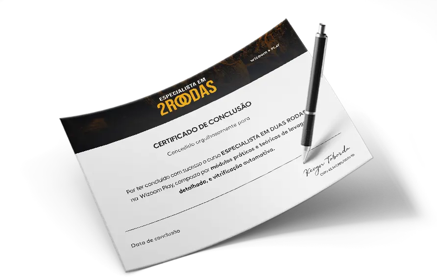 Certificado Especialista em 2 Rodas
