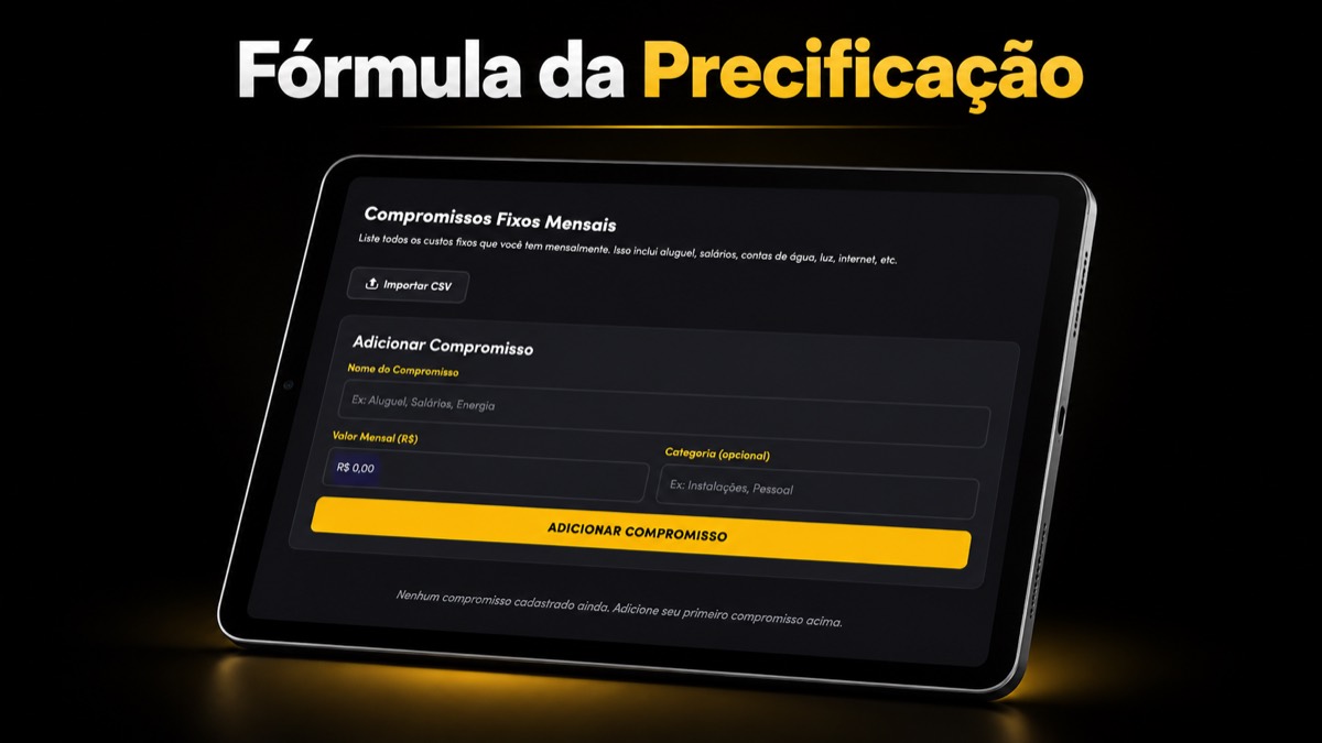 Fórmula da Precificação