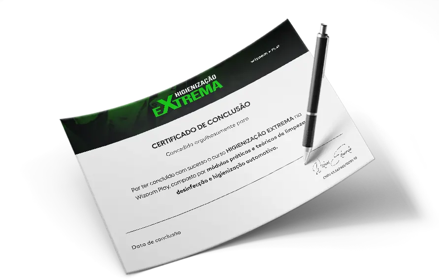 Certificado Higienização Extrema