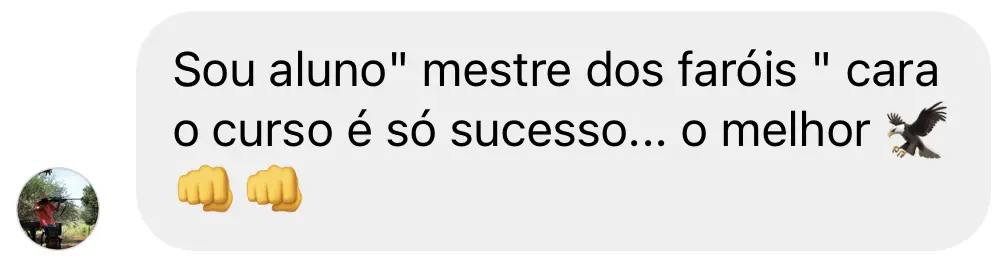 Depoimento de aluno