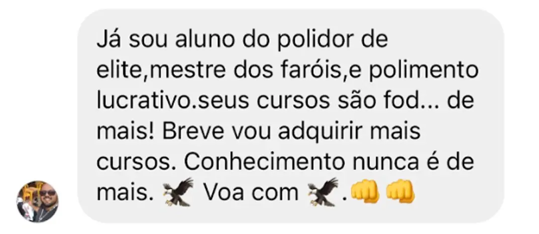 Depoimento de aluno