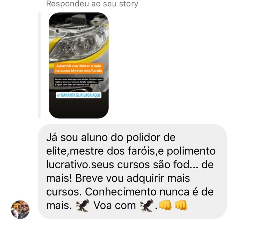 Depoimento de aluno